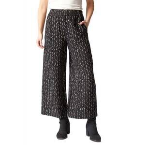 NEW HABITAT express dot mix wide leg pant in black